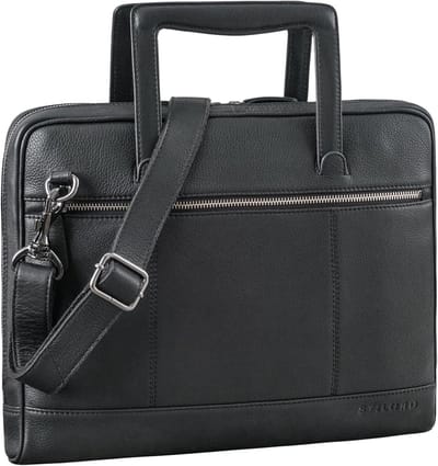 Laptoptas Leer - Aktetas Heren - Zakelijk Gebruik - Natuurlijk Echt Leer - 14 inch - Bruin