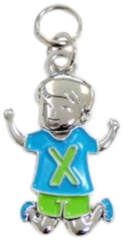 Bedeltje - X - Jongen - Charms for you