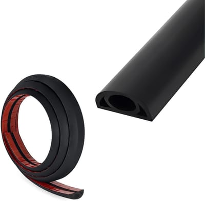 Zelfklevende Kabelgoot 30mm (B) x 10mm (H) x 3m Lengte - Zwarte Kabelbrug voor Huishoudelijke Elektriciteit, Kabelbescherming en Kabelmanagement