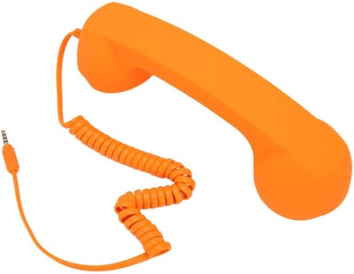 Dailygoods- Telefoonhoorn Retro - Bedrade Telefoonontvanger - 3,5 mm Plug - Verstelbaar Volume - 9ft Krulsnoer - Stralingsbestendig