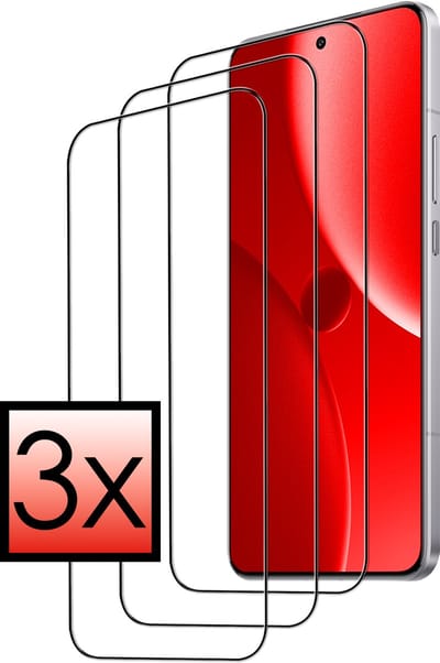 Screenprotector - 3 Stuks - Geschikt voor Xiaomi 15 Ultra - Full Cover - Beschermglas - Gehard Glas - Tempered Glass - Screen Protector