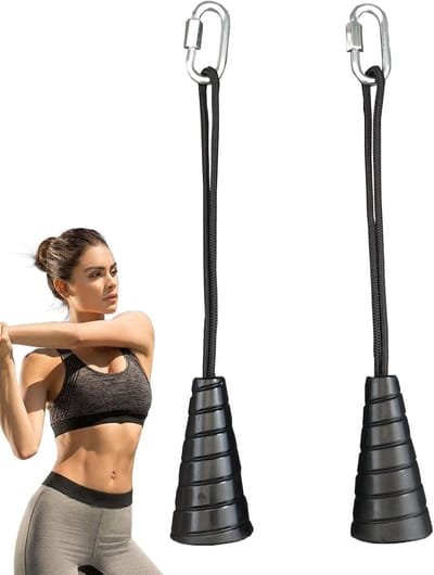Fitness Touw - Triceps touw - Kracht training - Antislip grip - 35 cm - Meerkleurig
