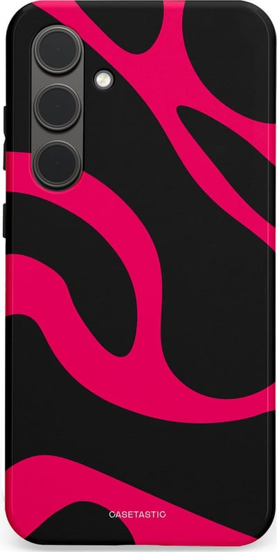 Casetastic Hoesje Geschikt voor Samsung S24 Plus - Stijlvolle Beschermende Duo-layer Case - Hotpink Camoprint