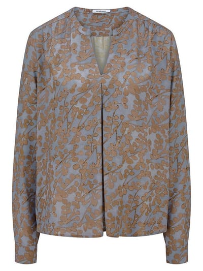 Blouse Van Peter Hahn blauw