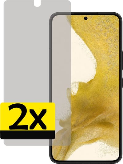 Screenprotector - Geschikt voor Samsung Galaxy S22 - 2 Stuks - Privacy Filter - Beschermglas - Gehard Glas - Tempered Glass - Screen Protector