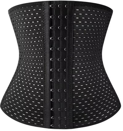 Heren Taille Trainer - Body Shaper – Afslankriem, Buikband, Corset voor Buik en Taille, Tummy Control, Fitness Shapewear en Compressieband voor Mannen - Zwart - Maat M