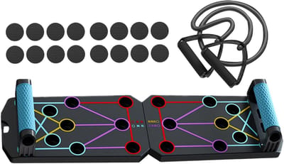 Pushup Board - Opvouwbaar Board - Kracht Training - Gerichte Spiermeting - 32 cm - Meerdere Kleuren