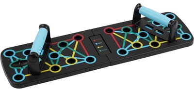 Zyrex® Push up Bord - Parallettes - Push up Board - Zwart - 64cm x 18cm x 2cm