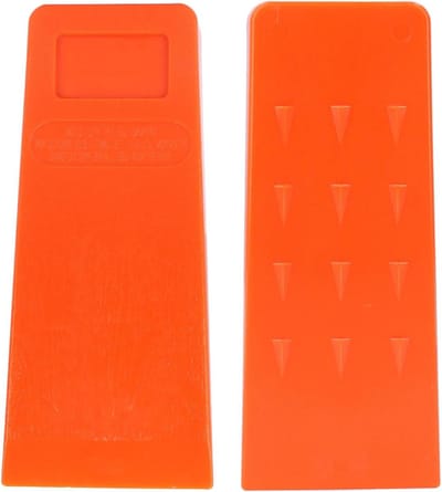 Kunststof Houtwig - Boomkapwig - Veilig Bomen Vellen - Met Spikes - 20 cm - Rood