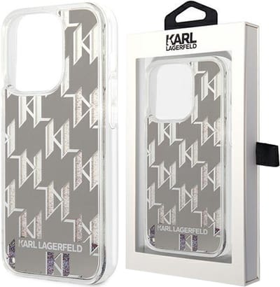 Karl Lagerfeld Back Cover Telefoonhoesje voor Apple iPhone 14 Plus - Zilver TPU Bescherming, Ultra Dun & Zacht.