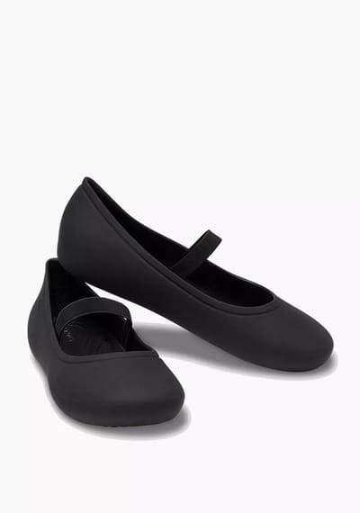 Crocs Brooklyn Mary Jane Flat T Zwart 27/28 US C10