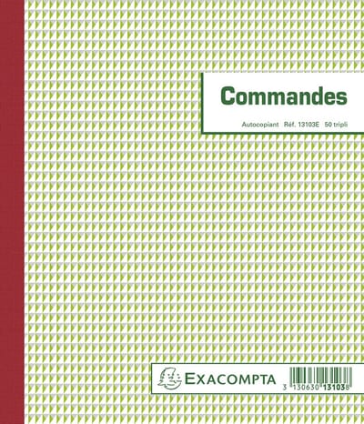 Exacompta 5x Doorschrijfpapier bestellingen 21x18cm 50 bladen tripli zelfkopiërend. - - 13103E
