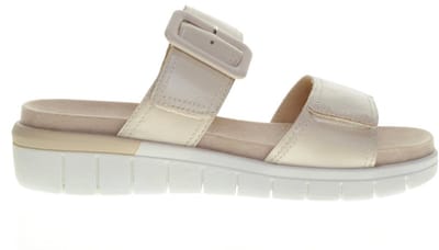 Comfort Slippers Cream Leder maat 40