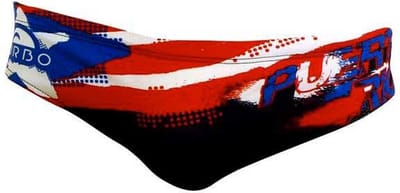 Turbo Puerto Rico Zwemslip Rood,Zwart M Man