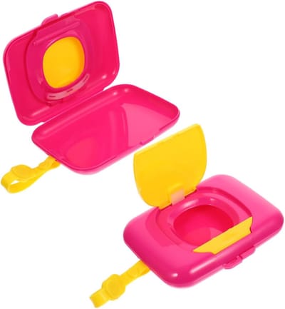 Wipes Dispenser - Vochtige Doekjes Houder - Baby Verzorging - Herbruikbaar en Navulbaar - 18 x 15 cm - As Shown