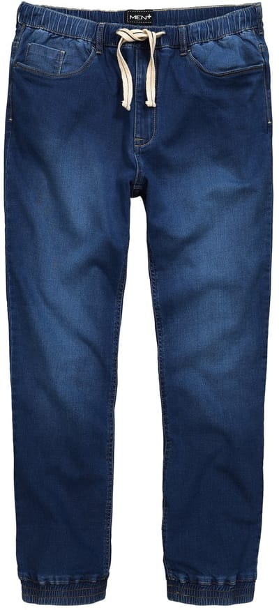 Men Plus - Heren - Superstretch instapjeans Straight Fit - Blauw denim - Maat 6XL
