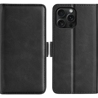 Comfycase Apple iPhone 16 Pro Bookcase Hoesje Zwart