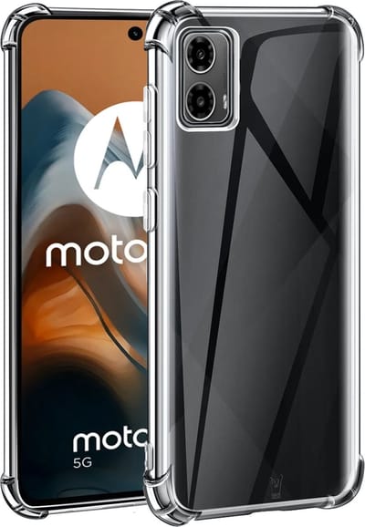 Hoesje geschikt voor Motorola Moto G34 - Shockproof Transparant Back Cover Case