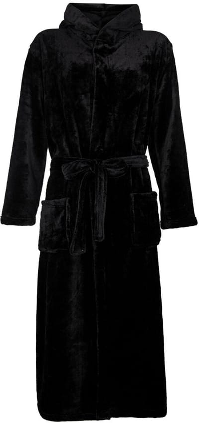 Badjas met capuchon - badjas plus size - grote maten badjassen van fleece - badjas dames - badjas heren - maat 3Xl/4XL