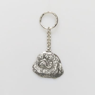 Sleutelhanger Pekingnees - Hondensleutelhanger - Cadeau Hondenliefhebber - Unieke serie - Compact, stijlvol en gedetailleerd