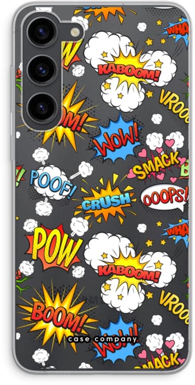 Case Company® - Hoesje geschikt voor Samsung Galaxy S23 Plus hoesje - Pow Smack - Soft Cover Telefoonhoesje - Bescherming aan alle Kanten en Schermrand