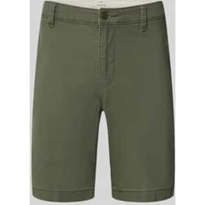 regular fit chino-shorts van katoenmix