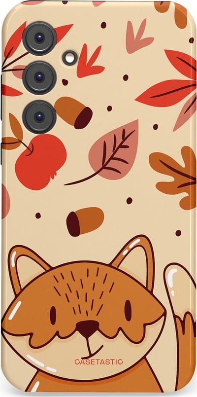 Casetastic hoesje geschikt voor Samsung Galaxy A35 - Dubbellaagse bescherming - Boskat op avontuur - Fashion Case - Zand Terracotta Rood