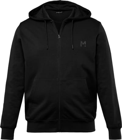 Men Plus - Heren - Trainingsjasje met capuchon basic - Zwart - Maat 3XL