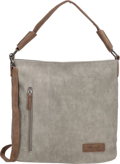 Beagles Brunete Schoudertas Hobo Tas met extra lang hengsel - Lichtgrijs