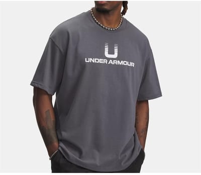 Under Armour, UA HWT U LOGO SS 6005150-025, 6005150-025, Male, Gray