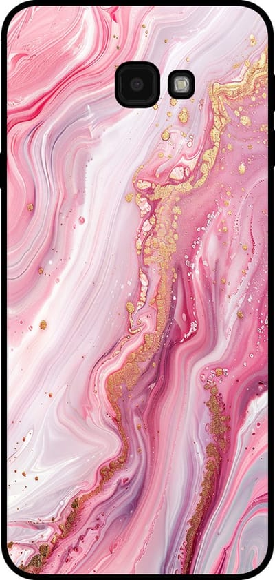 Smartphonica Telefoonhoesje Geschikt voor Samsung Galaxy J4 Plus met marmer opdruk - TPU backcover case marble design - Roze geschikt voor Samsung Galaxy J4 Plus