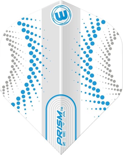 Dart Flights Wit Blauw Cirkel Patroon – Set van 3 Duurzame Vluchten