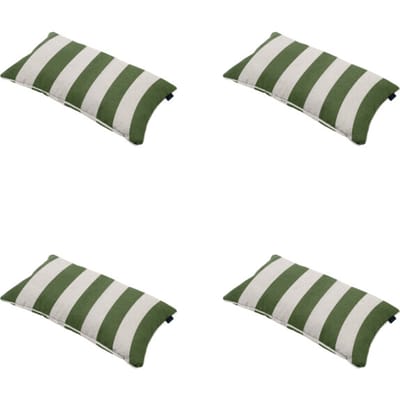 Madison - Sierkussen Amora - Groen - 30x50x10cm - Set van 4