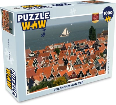 Puzzel Volendam aan zee - Legpuzzel - Puzzel 1000 stukjes volwassenen