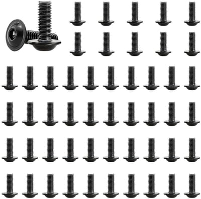 Roestvrijstalen M6 x 14 inbusschroeven met moeren en verzonken kop, 50 stuks voor elektrische boormachines en gereedschap