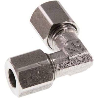6LL RVS Elbow 90deg Snijring 100 Bar DIN 2353 - FL2E-C-ST-06-LL