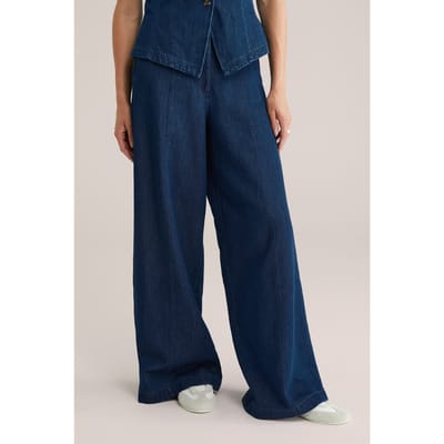 WE Fashion 5-pocket High Rise Dark Blue Taglia: W32 | Pantaloni Outlet | Donna | Blu