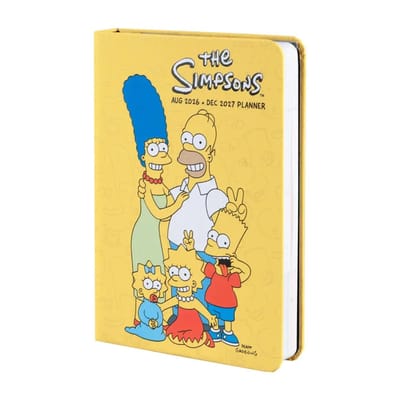 Grupo Erik The Simpsons - 2026/2027 Week To View Pocket 17 Months Academic Schoolagenda - Multicolours