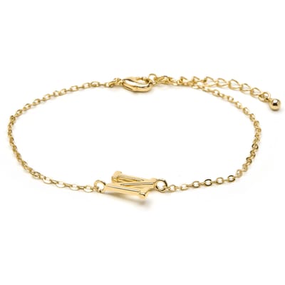Luxenter Armband met 18-karaats geelgouden afwerking - Alphabet
