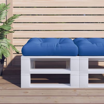vidaXL Palletkussen stof koningsblauw