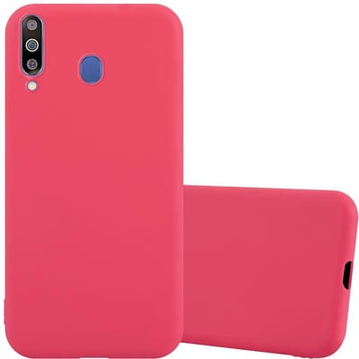 Cadorabo Hoesje geschikt voor Samsung Galaxy M30 / A40s in CANDY ROOD - Beschermhoes gemaakt van flexibel TPU silicone Case Cover