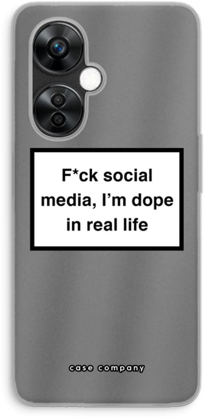 Case Company® - Hoesje geschikt voor OnePlus Nord CE 3 Lite hoesje - I'm dope - Soft Cover Telefoonhoesje - Bescherming aan alle Kanten en Schermrand