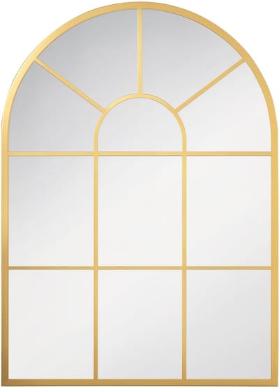 Wandspiegel - 70x50cm Decoratieve Spiegel - Met Metalen Lijst - Voor Woonkamer En Slaapkamer - Goud