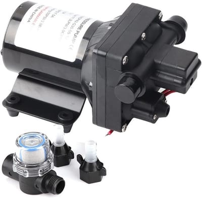 Shurflo 12V Waterpomp met Druksensor - 55 Psi, 3 Gpm, Zelfaanzuigend
