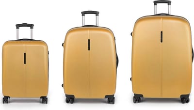 Gabol Paradise XP 4 wielen Kofferset 3-delig met uitbreidingsplooi - Harde bagage - TSA slot - mustard