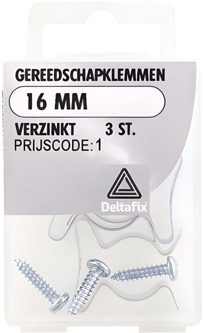 Gereedschapklemmen 16mm vz 3st Deltafix