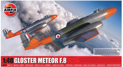 Airfix Modelbouwpakket Militaire voertuigen - 09182A Gloster Meteor F.8 Plane Plastic - 1:48 - Modelbouw