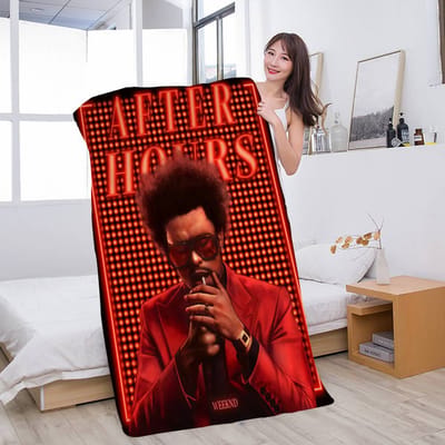 The Weeknd Serviette de Plage Imprimée en Microfibre Alpinisme Yoga Plage Natation Course à Pied Absorbante Douce Serviette Cotton 30x30cm