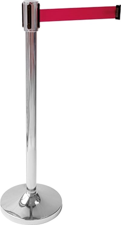 Afzetpaal uitrekbare band van 200cm rood