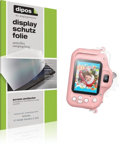 dipos – 4x Matte Beschermfolie geschikt voor Gofunly X1 Kinder Kamera 2 Zoll | Krasbestendige & antireflecterende Screenprotector Ultra-Thin